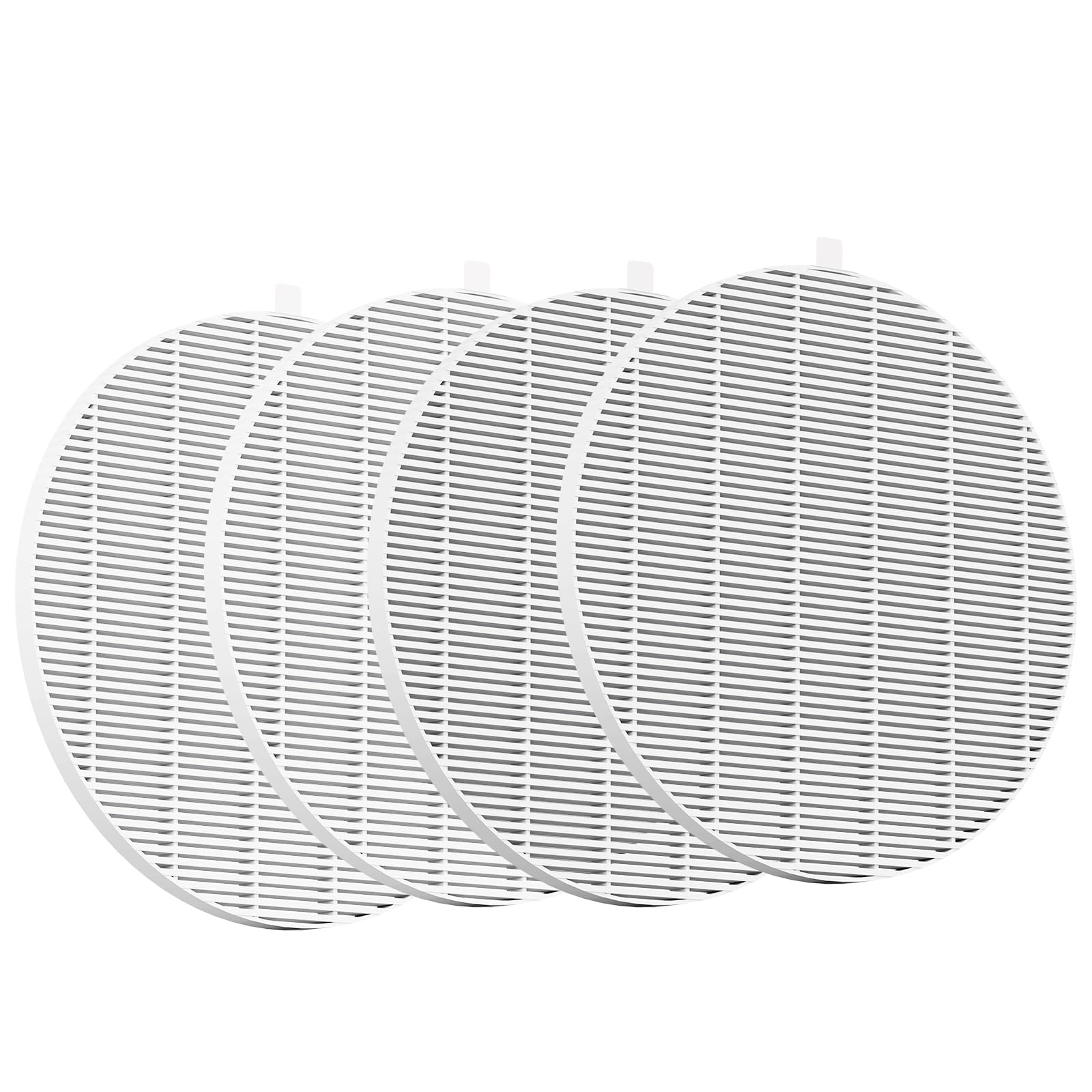 Four white replacement filters for the POWCUBE nail dust collector